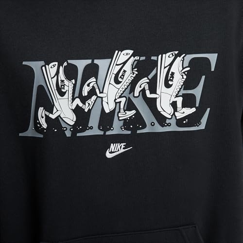 Nike Club Men's French Terry Hoodie (HJ2177-010, Black/Photon Dust)4