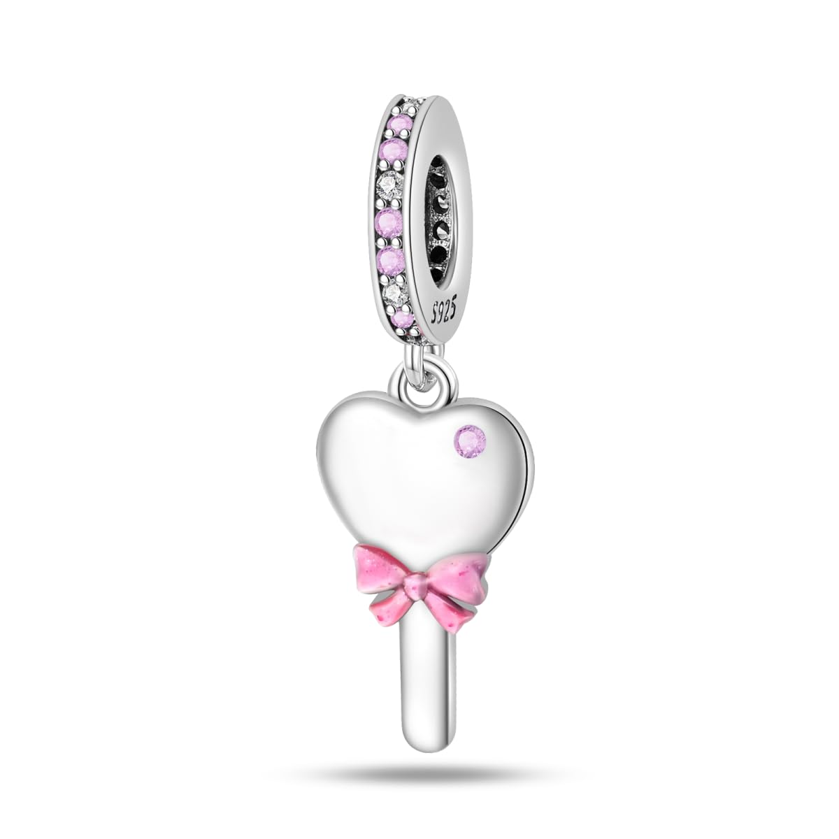 LNQOBU Charms Anhänger Silber 925 für Armbänder,with Cubic Zirconioa mit Europäischen Armbändern und Halskette für Frauen Mädchen