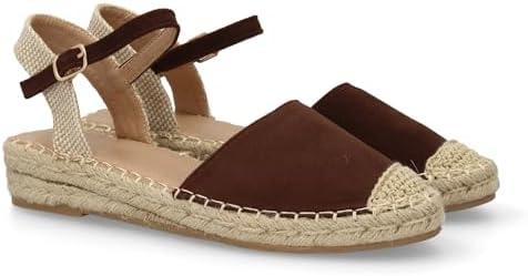 shoes&blues.es Sandalia Alpargata de Mujer con Diseno Abierto, Cu...