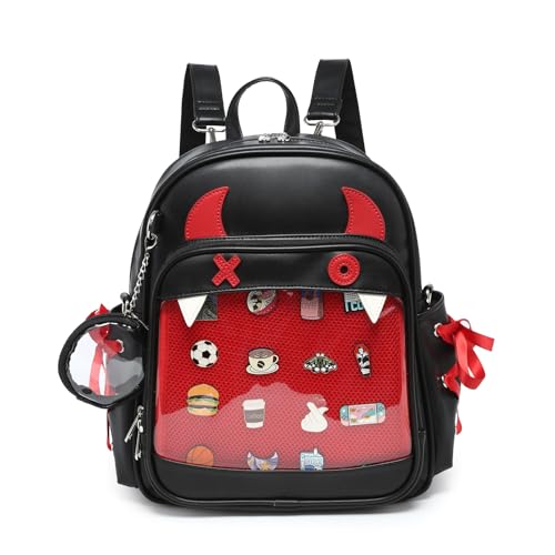 CHERRY SAUCE Halloween Purse Terror Sling Ita Bag Crossbody Bags PU Leather Backpack Shoulder Bag