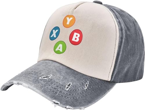 Gorra De Béisbol Ronda De Controlador De Videojuegos para Lanzamiento De Jugador Gorra Trucker Vintage Hip-Hop Sombrero Unisexo Gorras De Golf para Tenis Deporte Motocicleta Trucker