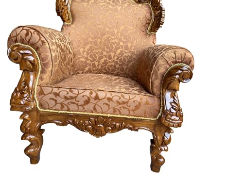 Image of Wooden Sofa Set Carving for Living Room (5 Seater Sofa @5)