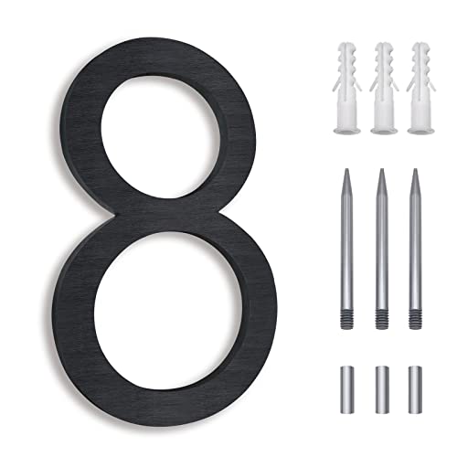 BUTUNITA 8 Inch Aluminum Numbers