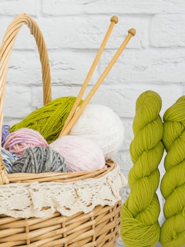 Image of WOA Fashions Wool Pastel Color Acrylic Hand Knitting Yarn (Light Mehandi Green) (Hanks-300Gms)