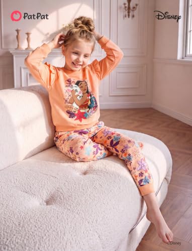 Image of Disney Outfits for Girls Long Sleeve Shirt Pocket Pant Toddler Sweatsuit