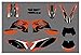Zhbqcmou Autocollant à décalque Graphique de MotorCtcle pour KTM SXF Exc XC 125-524 150 200 250 300 350 400 450 500 2008-2010 SX 525 07-10 hnzhb (Color : 0300)
