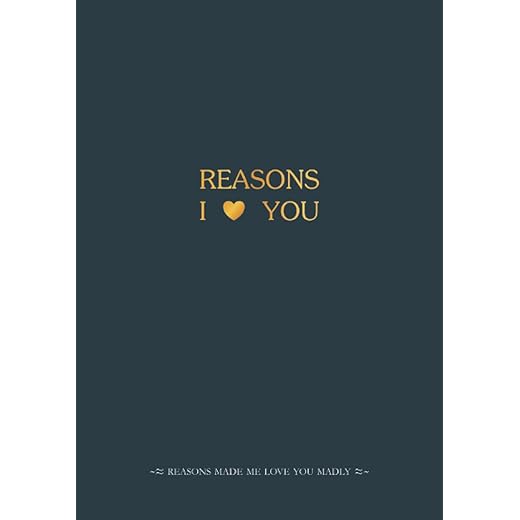Reasons Made Me Love You Madly: Personalized Journal Book for Listing What You Love About Your Person | Anniversary Gift for Her , Him , Wife , Husband (Anniversary Gifts)