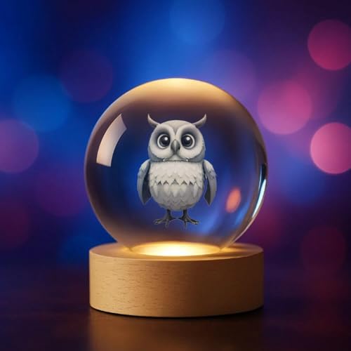 Plexido 3D Kristallkugel LED – Verschiedene Motive zur Auswahl:...