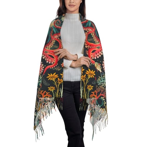 Pashmina Winter Warm Wrap Shawl Pink And Green Stripes Leopard Print Scarves Scarf For Women Men3