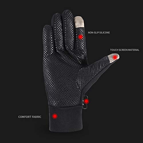 Sangmei Luvas de motocicleta com tela sensível ao toque Luvas de ciclismo de dedo completo Luvas que