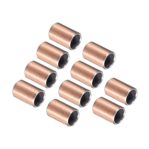 Kozelo 10pcs Sleeve Bearings - [8mm x 10mm x 15mm] Wrapped Oilless Bushings for Machine Shaft Use