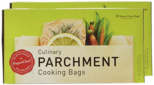 PaperChef PC5003 (2 Pack) Parchment Paper Nonstick Cooking Bags, 10-ct/Box, 1483, Tan