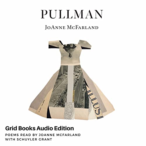 Pullman audiobook cover depicting a victorian dress made out of paper scraps