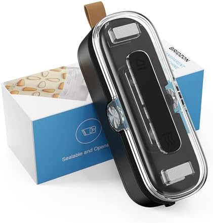 BRIDZON Mini Bag Sealer, 2 in 1 Heat Seal & Cutter with Lanyard, Portable Handheld for Plastic Bags Snacks Food Storage & Snacks Freshness