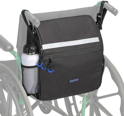 Wheelchair Bags, Wheelchair Backpack with Cup Holder, Wheelchair ...