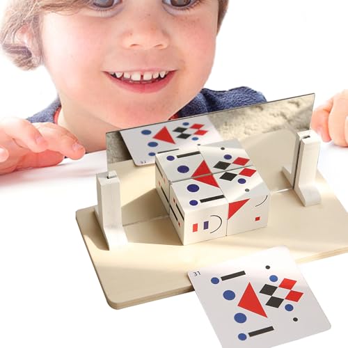 Juego de construcción de cara,Cubo geométrico 3D educativo - Bloques modulares interactivos para desarrollar la movilidad fina y el aprendizaje lógico