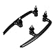 Beifahrer Haltegriff, CNC Aluminium Motorrad Motorrad Sozius Beifahrer Haltegriff Lenker Rücksitzschienen Griffsatz für Z650 17-18(Schwarz)