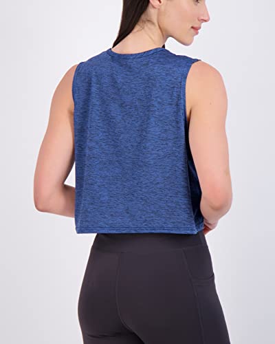 Image of 5-Pack: Women's Dry Fit Crop Summer Tank Top - Gym Yoga Workout Sports Tee Tank Tops for Women (Available in Plus Size)