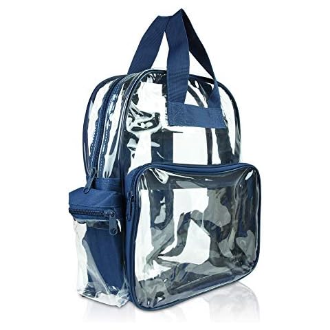 DALIX Clear Backpack for School and Travel Cover