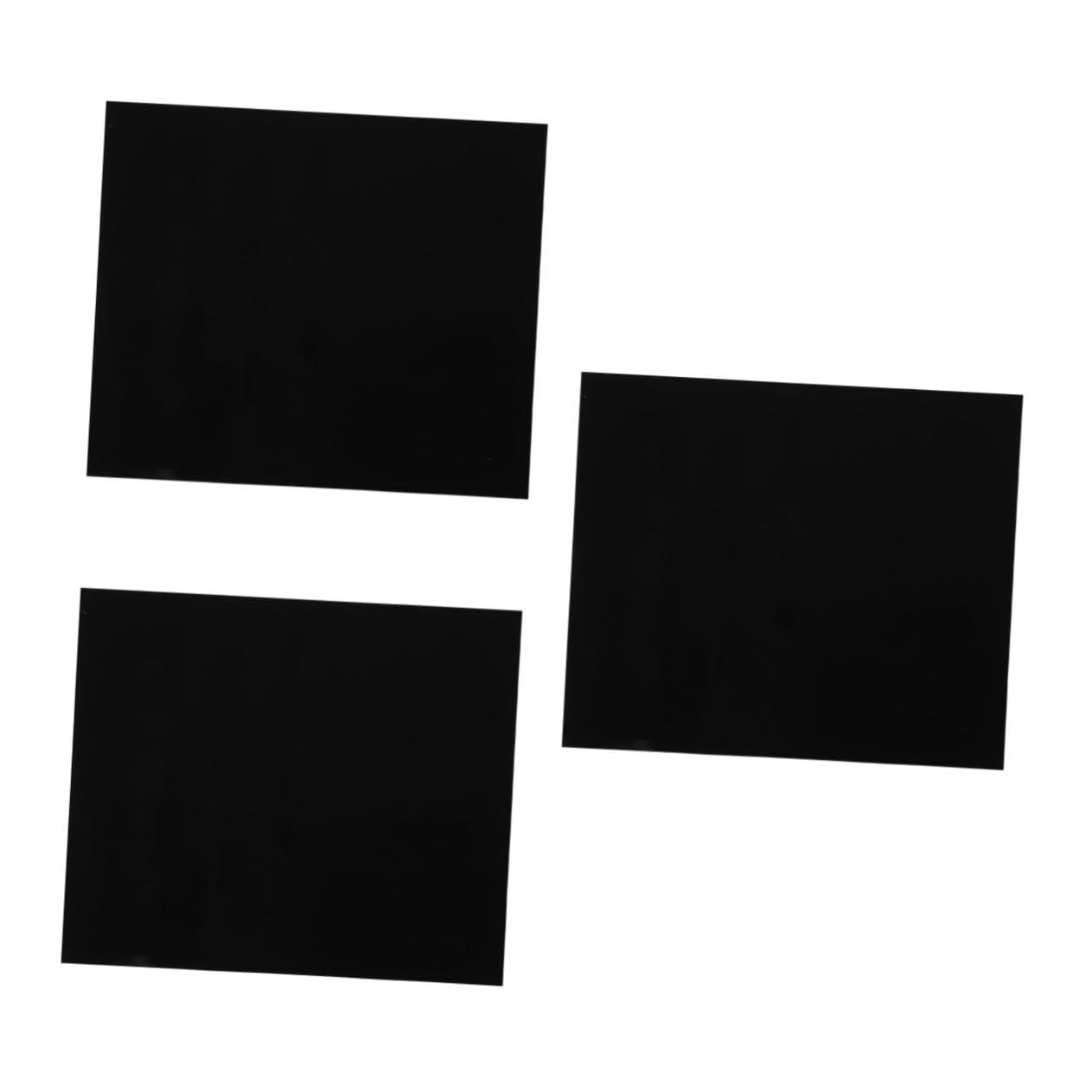 ABOOFAN 3 Piezas Estera de inducción Alfombra de Cocina de inducción Estera Protectora para Placa de Protector de Cocina electrica Fibra de Vidrio Negro
