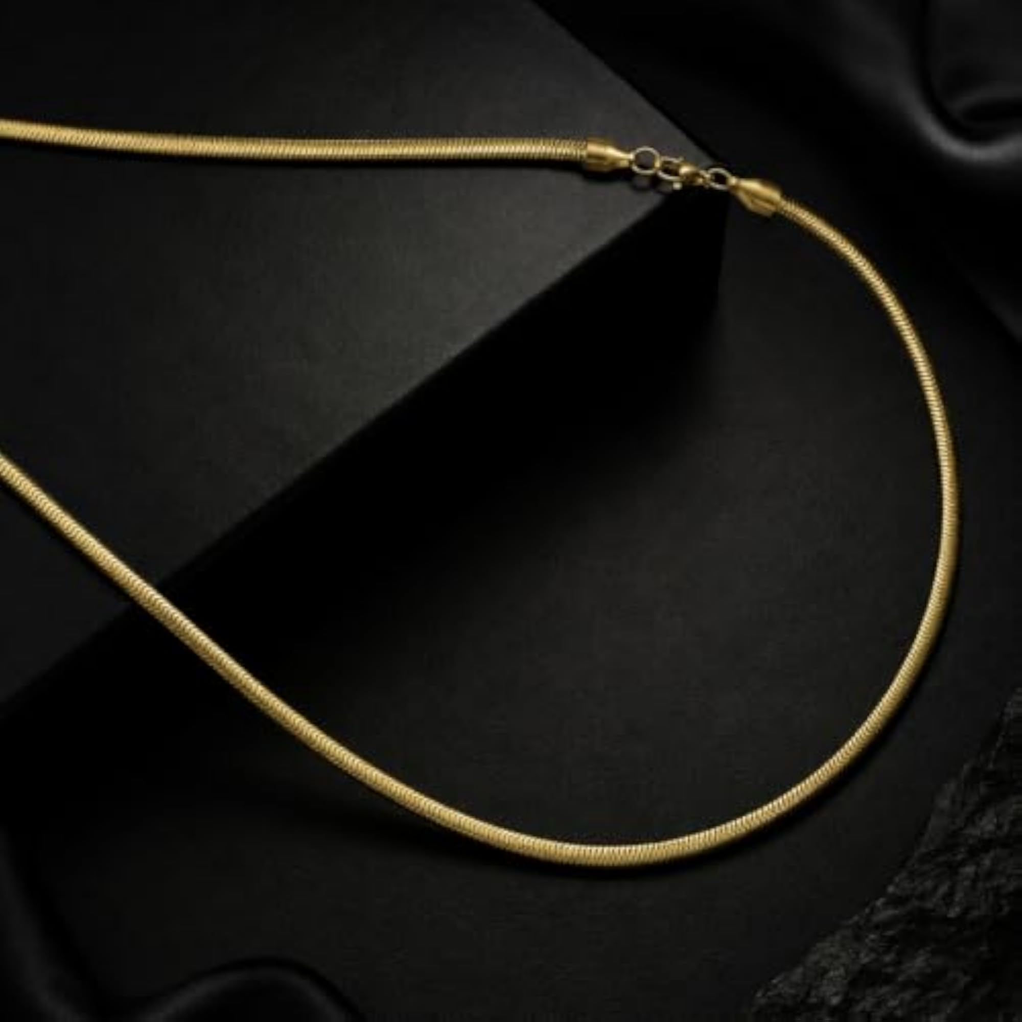 Men's 18K Gold Plated Anti Tarnish Waterproof Snake Chain