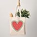 G2TUP Palestine Support Gift Watermelon Heart Tote Bag Protest Handbag Free Palestine Anti-war Gift (Watermelon Heart TB)
