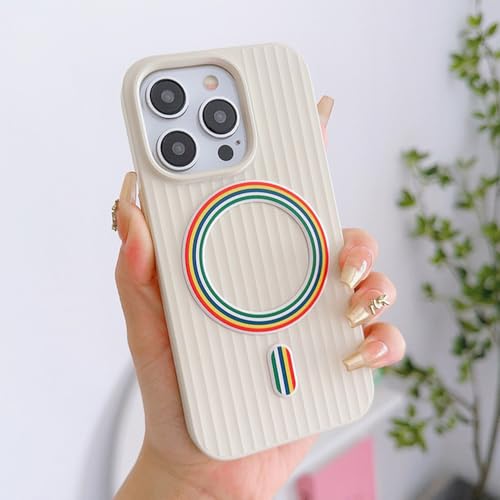Coque iPhone 15 Pro Max antichoc à rayures avec protection silicone