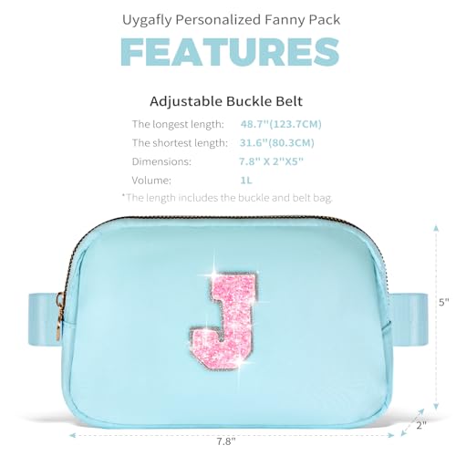 Image of Uygafly Gift for Teen Girls Kids Daughter Her - Birthday Gifts for 3 4 5 6 7 8 9 10 11 12 13 Year Old Girls,Fanny Pack Crossbody Bag Purse Belt Bag Cute Trendy Stuff | Blue,J