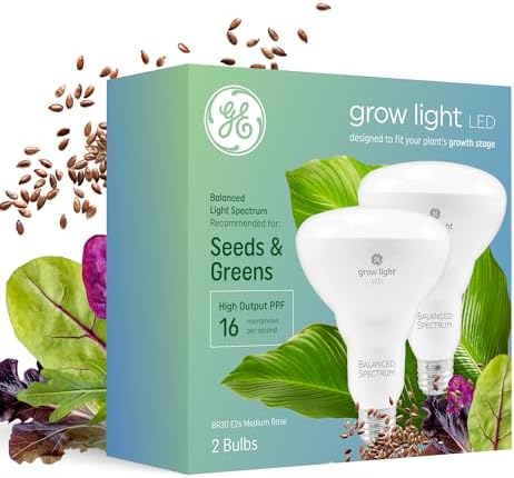 GE Grow Lights for Indoor Plants, BR30 Indoor Floodlight, LED Lig...