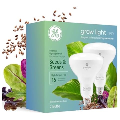GE Lighting Grow LED Light Bulb for Plants (2 Pack) Cover