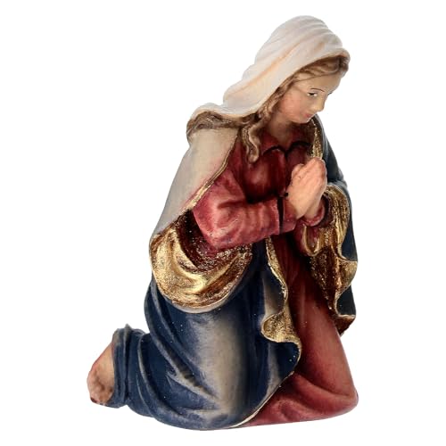 Maria kniend, 'Mahlknecht Krippe', Holz, Grödnertal, für 12 cm...