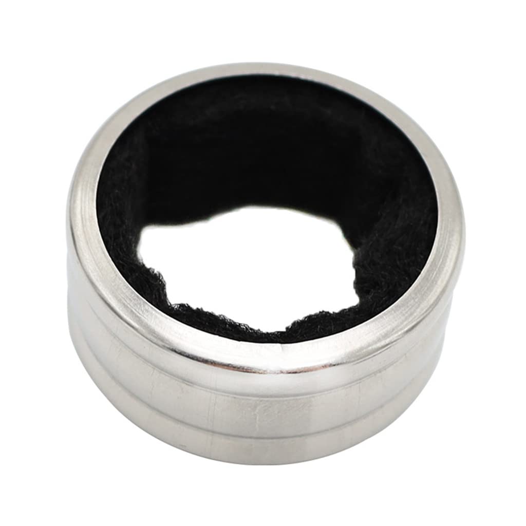 Xagmodshn As Described Stainless Steel Wine Bottle Drip Collar Felt Lining Ring Wine Bottle Collars Wine Drip Ring For Bottles 4X4x2cm