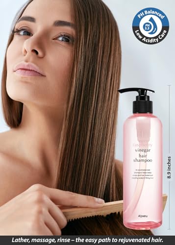AâPIEU Raspberry Vinegar Hair Shampoo - Dandruff & Clarifying Shampoo with Scalp Treatment. Balances pH, Removes Buildup, Soothes Scalp. Korean Hair Care. 16.9 fl.oz - Image 7