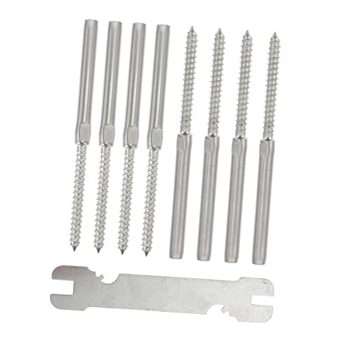 Kit de tornillos para barandilla de cable SHINEOFI para renovar terrazas y escaleras