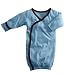 Babysoy Baby Kimono Bundler Gown (0-3 Months, Ocean)