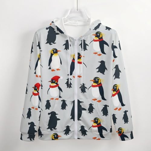 Sudadera con capucha unisex con cremallera y bolsillo miniatura 4