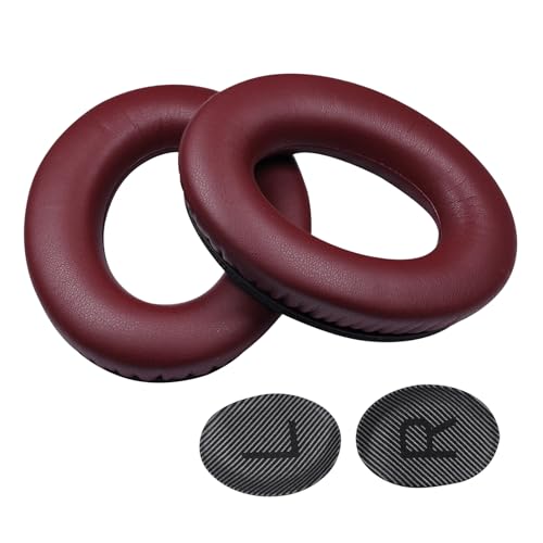 Snorvixre 1 par de almohadillas de repuesto para auriculares QC35 de cuero proteína almohadillas almohadillas almohadillas de repuesto almohadillas de cuero