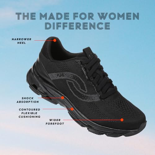 Ryka Women's Devo Stride Lx Walking Shoes Black 9 M by Ryka - Image 5