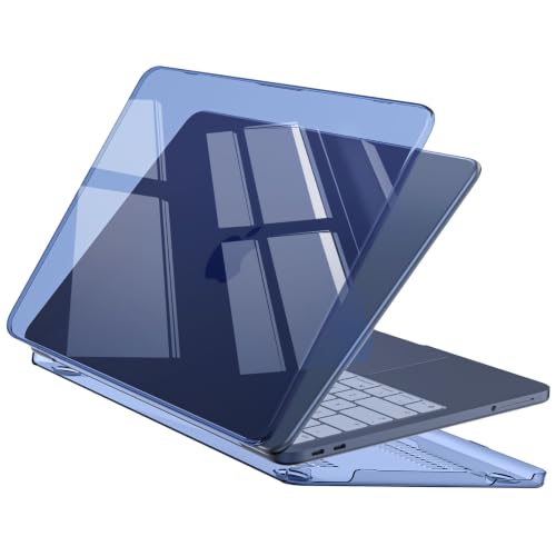 Image of EooCoo Case Compatible with MacBook Neo 13 inch 2026 Model A3404 with A18 Pro chip, Lightweight Hard Shell Scratch Resistant Protective Cover, Crystal Indigo