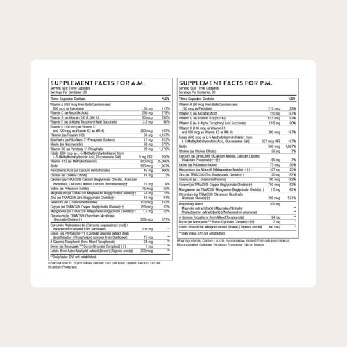 Image of THORNE - Multi-Vitamin Elite - Daily Nutritional Supplement - Two Formulas Support Cellular Energy Production, Restful Sleep & More* - Third-Party Certified - Gluten, Dairy & Soy-Free - 180 Capsules