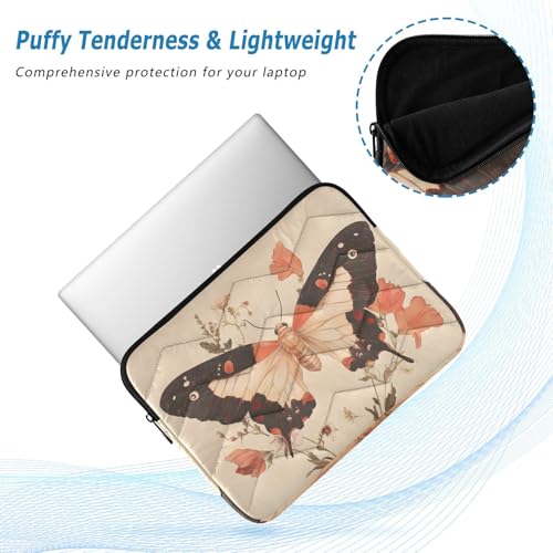 Funda para portátil con diseño floral y mariposas de 14 pulgadas miniatura 4