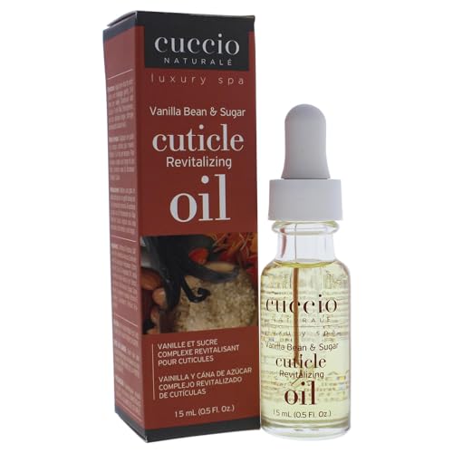 Cuccio Naturale Revitalizing Cuticle Oil - Hydrating Oil For Repaired Cuticles Overnight - Remedy For Damaged Skin And Thin Nails - Paraben And Cruelty-Free Formula - Vanilla Bean And Sugar - 0.5 Oz