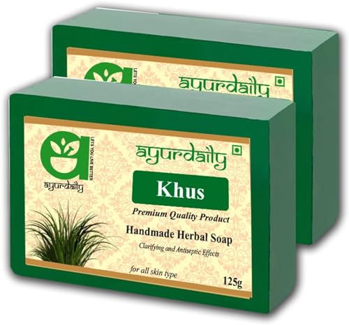 Image of Herbal Natural Khus Bath Soap (2 x 125 g)