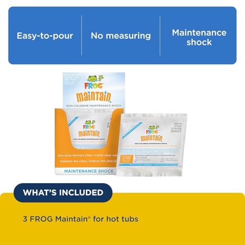 Image of FROG Maintain, Single Dose Non-Chlorine Shock for Hot Tubs, 3 Pack