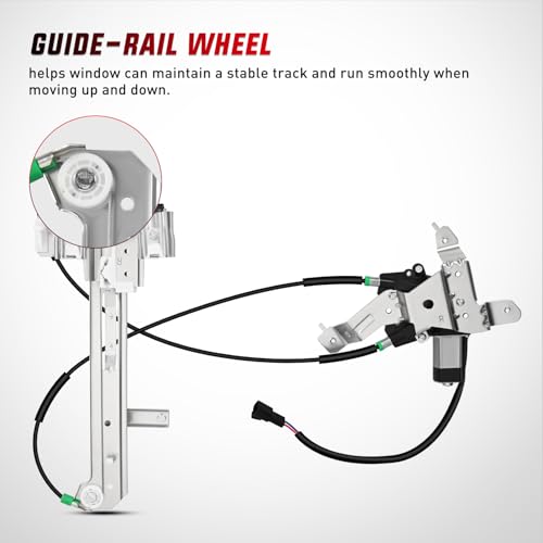 Image of Nilight Power Window Regulator with Motor Rear Passenger Side,Compatible with Cadillac Escalade /Chevy Tahoe /GMC Yukon 2002 2003 2004 2005 2006,Rear Right,748-229