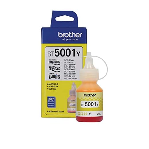 Garrafa de tinta original Brother para Inktank Bt5001y Amarelo 48,8ml
