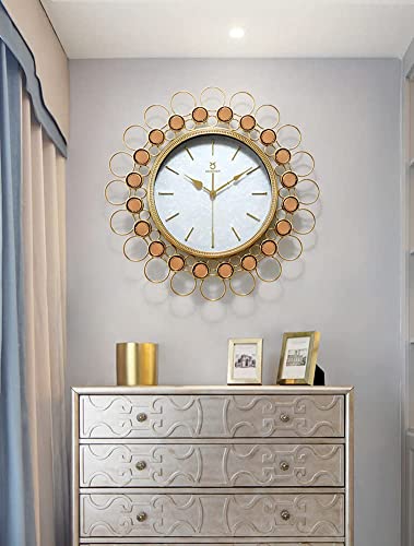 Horloge murale silencieuse XJBTBA grand format pour chambre et cuisine