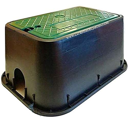 Suinga ARQUETA de RIEGO RECTANGULAR estandar 49x35x22 cm. Utilizada para proteger los elementos de riego.