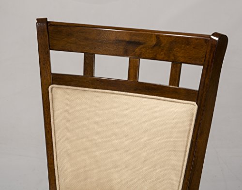 Hillsdale Jefferson 30-Inch Swivel Barstool With Cushion Back, Brown Cherry Finish With Woven Beige Fabric #TOP4