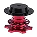 Produktbild FireAngels Universal-Lenkrad-Schnellverschluss-Schnellkupplungsadapter mit 6-Loch-Lenkradnabez(rot)